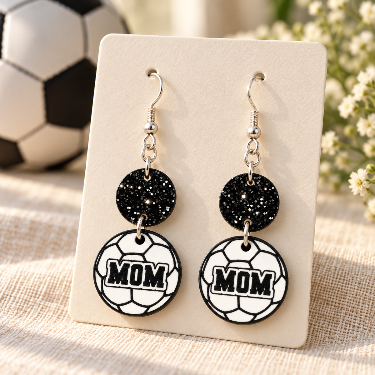 Soccer Mom Acrylic Earrings