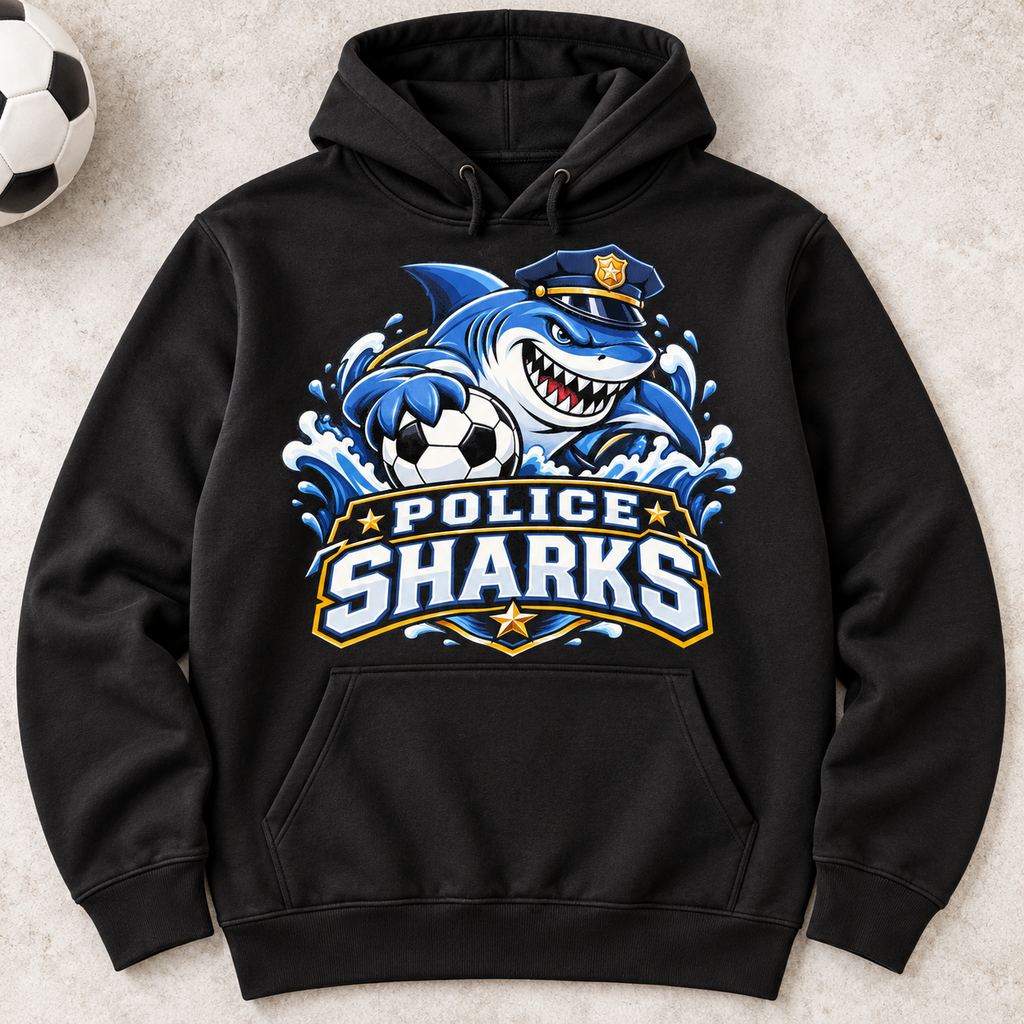 Police Shark Hoodies