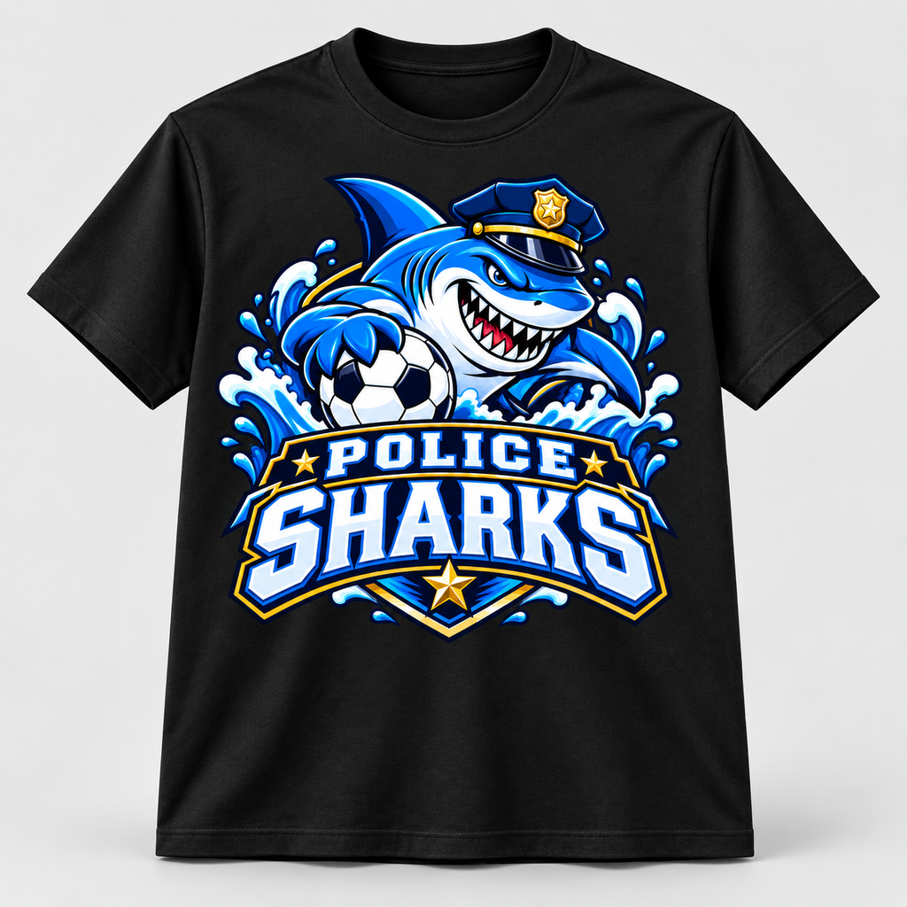Police Shark T-shirts