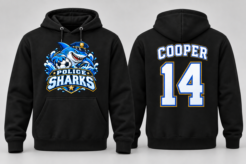 Police Shark Hoodies